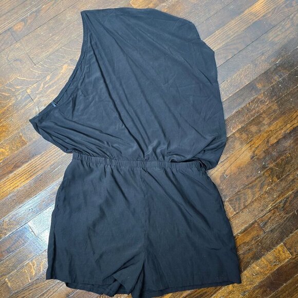 Batwing Sleeve One Shoulder Romper Glam Night Out XL - Picture 8 of 8